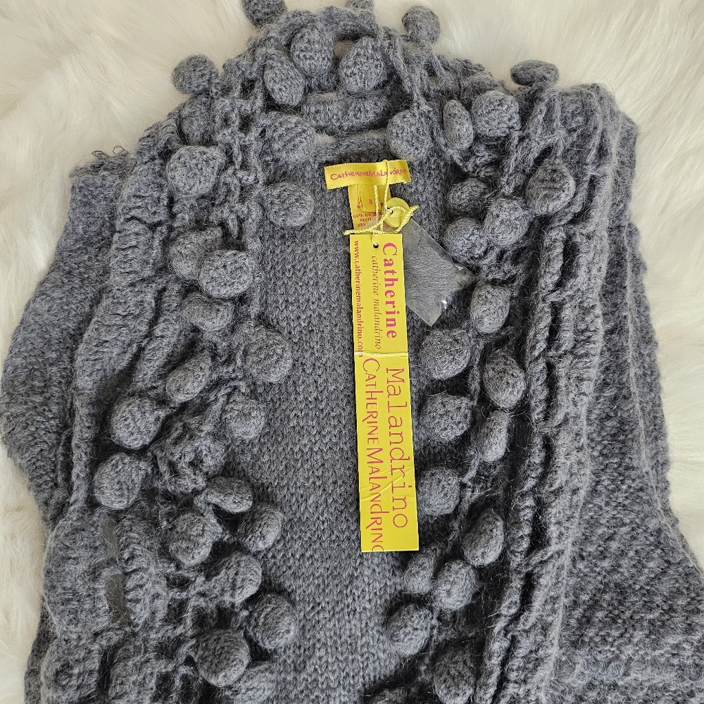 Catherine Malandrino long cardigan with poms poms S - Picture 13 of 15